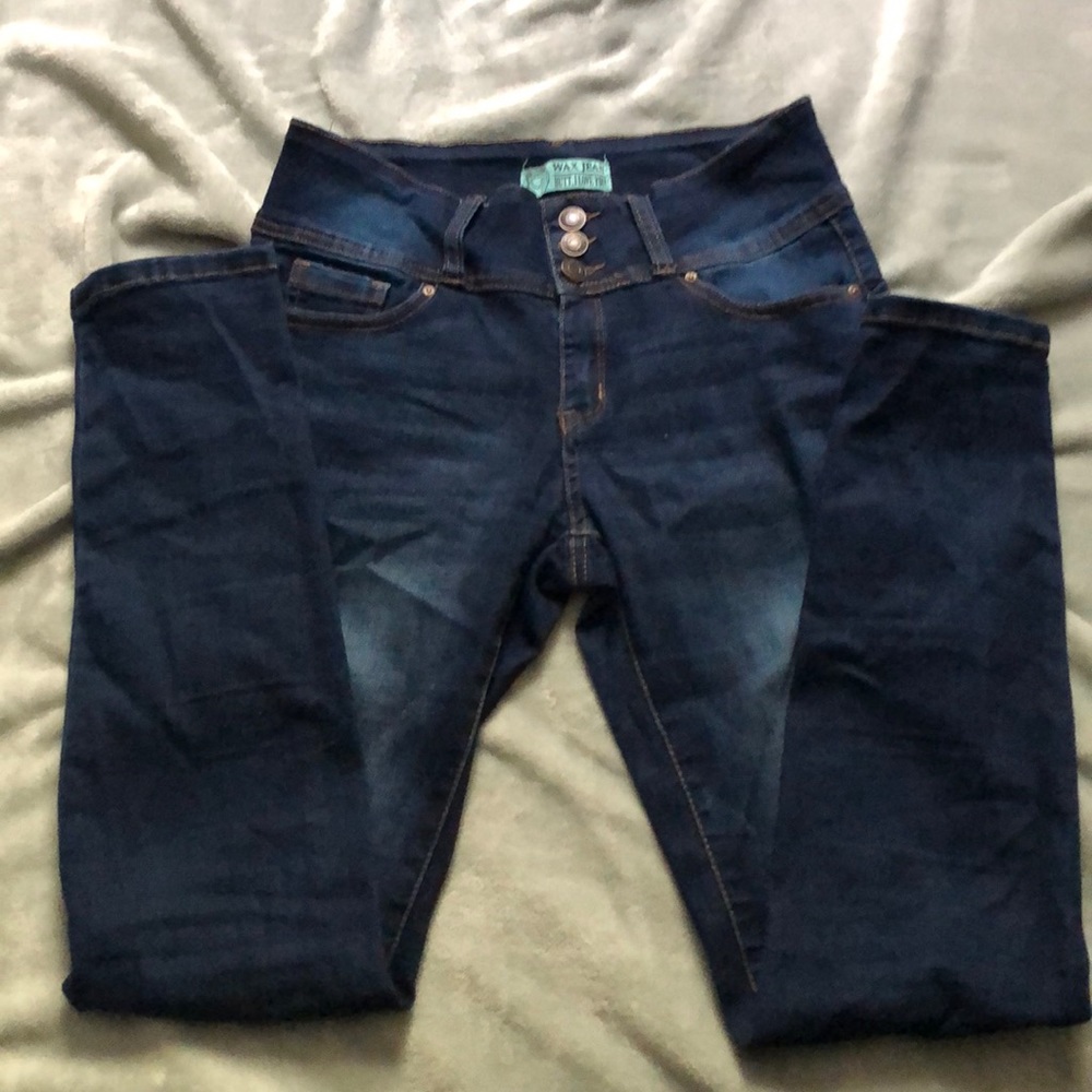dark high waisted skinny jeans